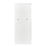 Stage Façade 48" White Portable Stage Skirt Panel with Front Overhang - Image 5