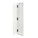 Stage Façade 48" White Portable Stage Skirt Panel with Front Overhang - Image 10