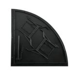 Titan Stages 4' x 4' Quarter-Round Corner Stage Section - Image 3
