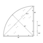 Titan Stages 4' x 4' Quarter-Round Corner Stage Section - Image 7