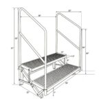 Titan Stages 2-Step Stage Stairs with Safety Rails - Image 11